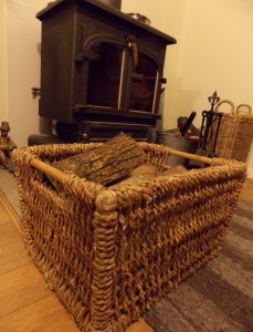 Wood basket from Moles Country Store